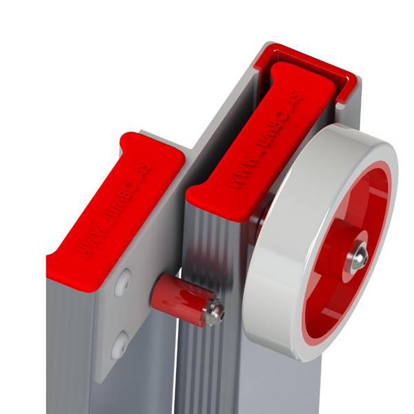 JUMBO skydestige super proff 4,6 meter 2x9 trin m/stigefod