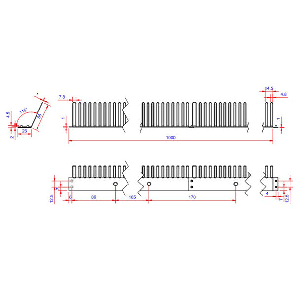 Bird cage red plastic 1 meter