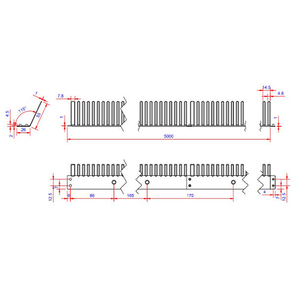 Bird cage red plastic 5 meters