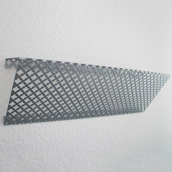 Hylde skrå stål kløverblad 49 cm