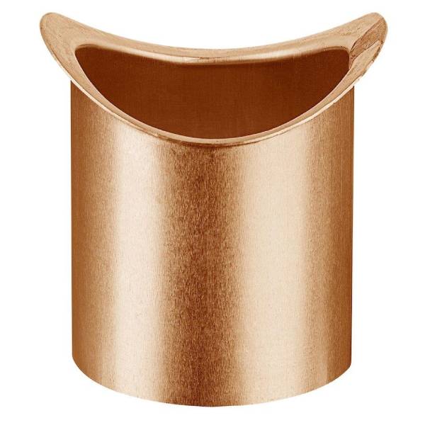 VM Zinc kobber tudstykke 280/87 mm halvrund tagrende t/pålodning