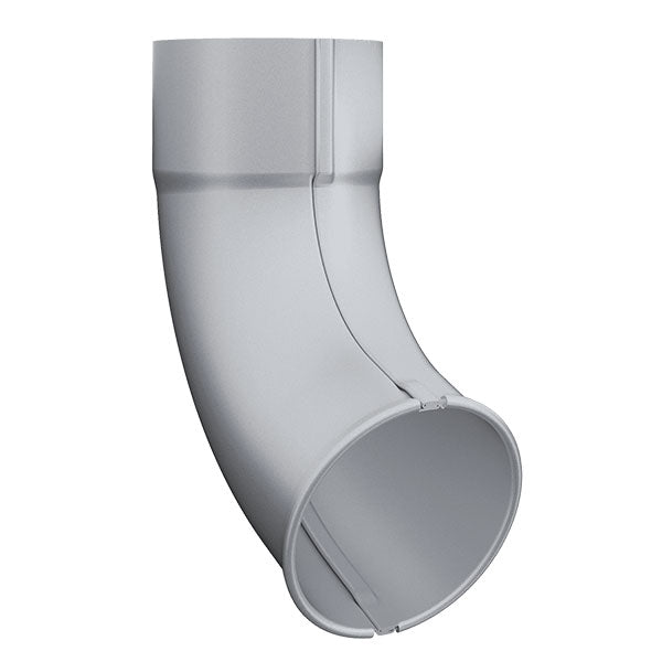 Lindab Rainline udskud 75 mm 45 grader Stålmetallic