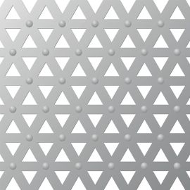 Perforeret aluminiumsplade 1x1000x2000 mm primrose 