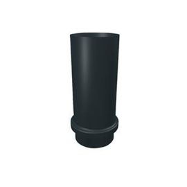 PREFA skydestykke 80 mm sort RAL9005 glat  